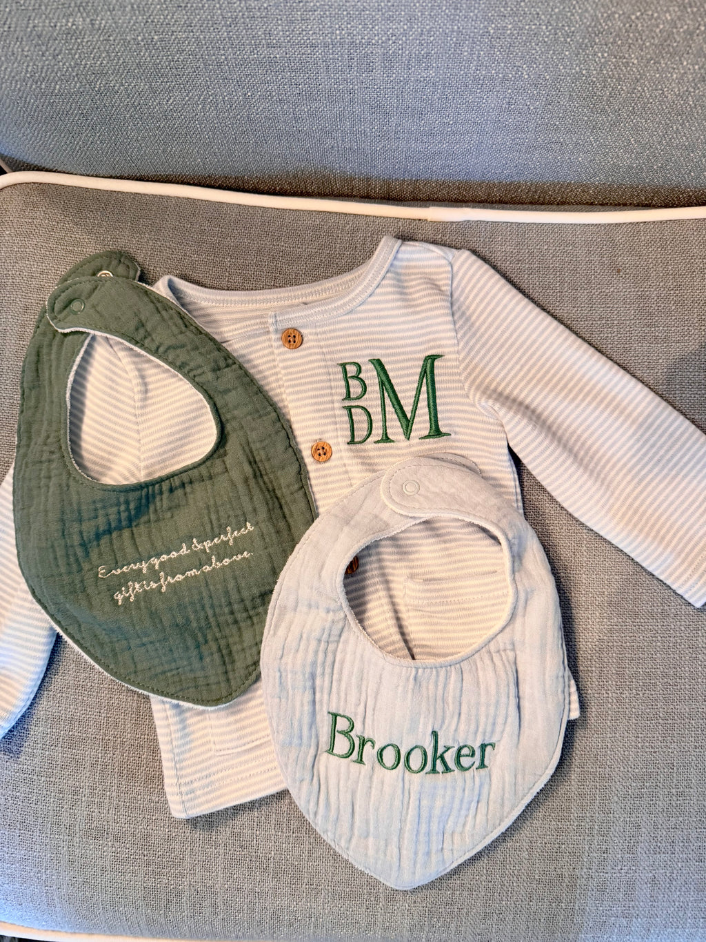 Bib Bundle - Blue - Set of 3
