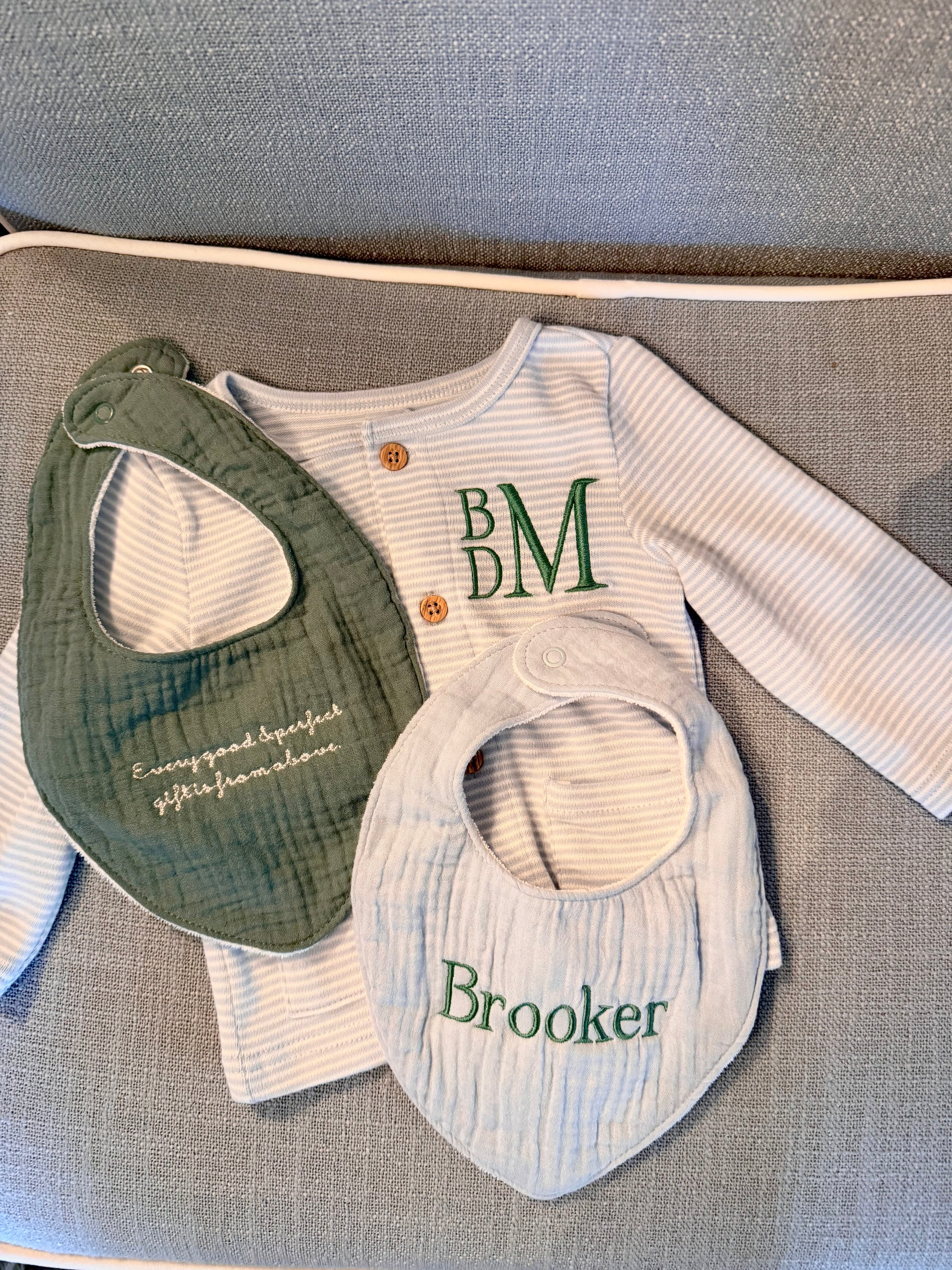 Bib Bundle - Blue - Set of 3