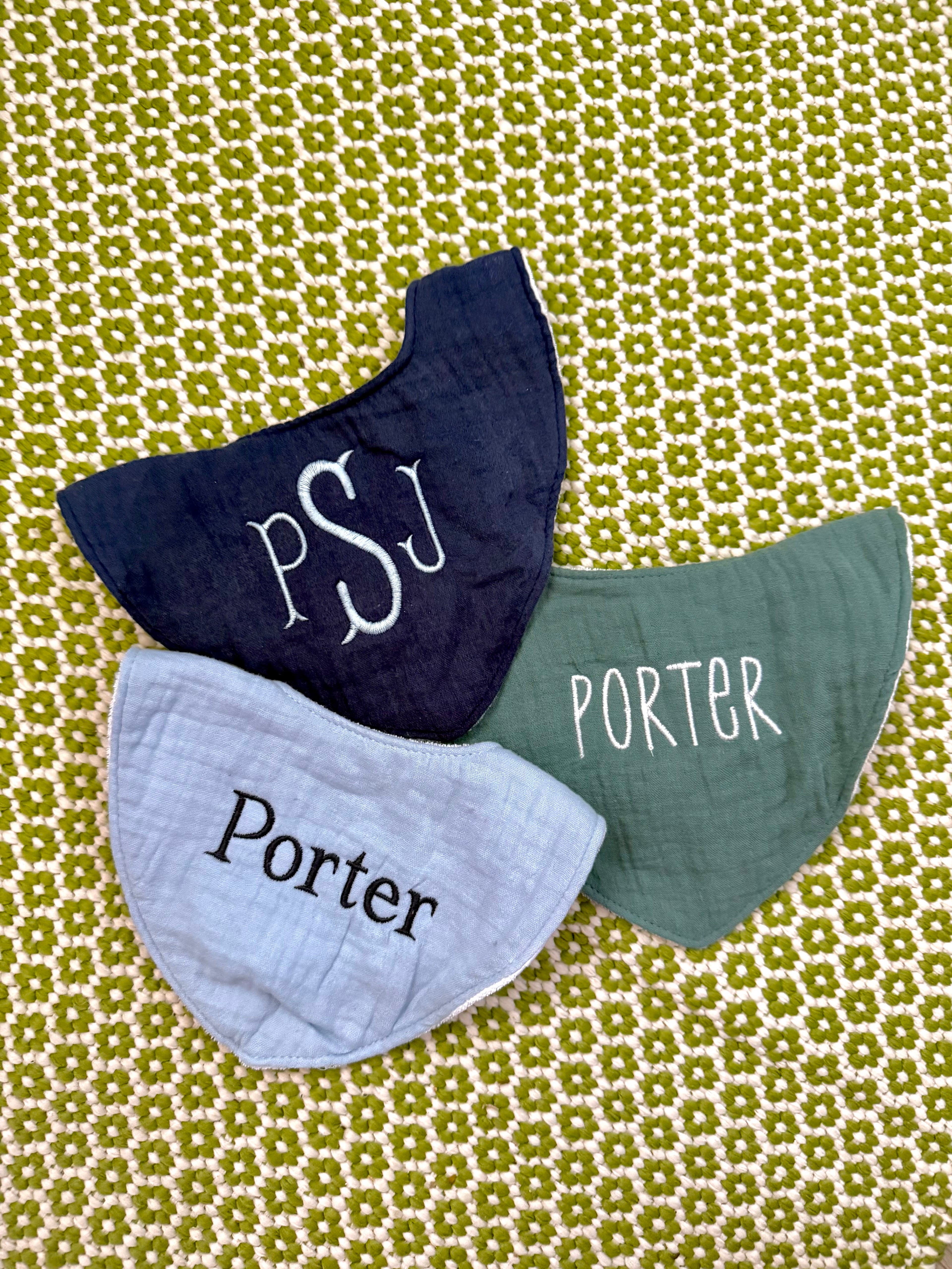 Bib Bundle - Blue - Set of 3